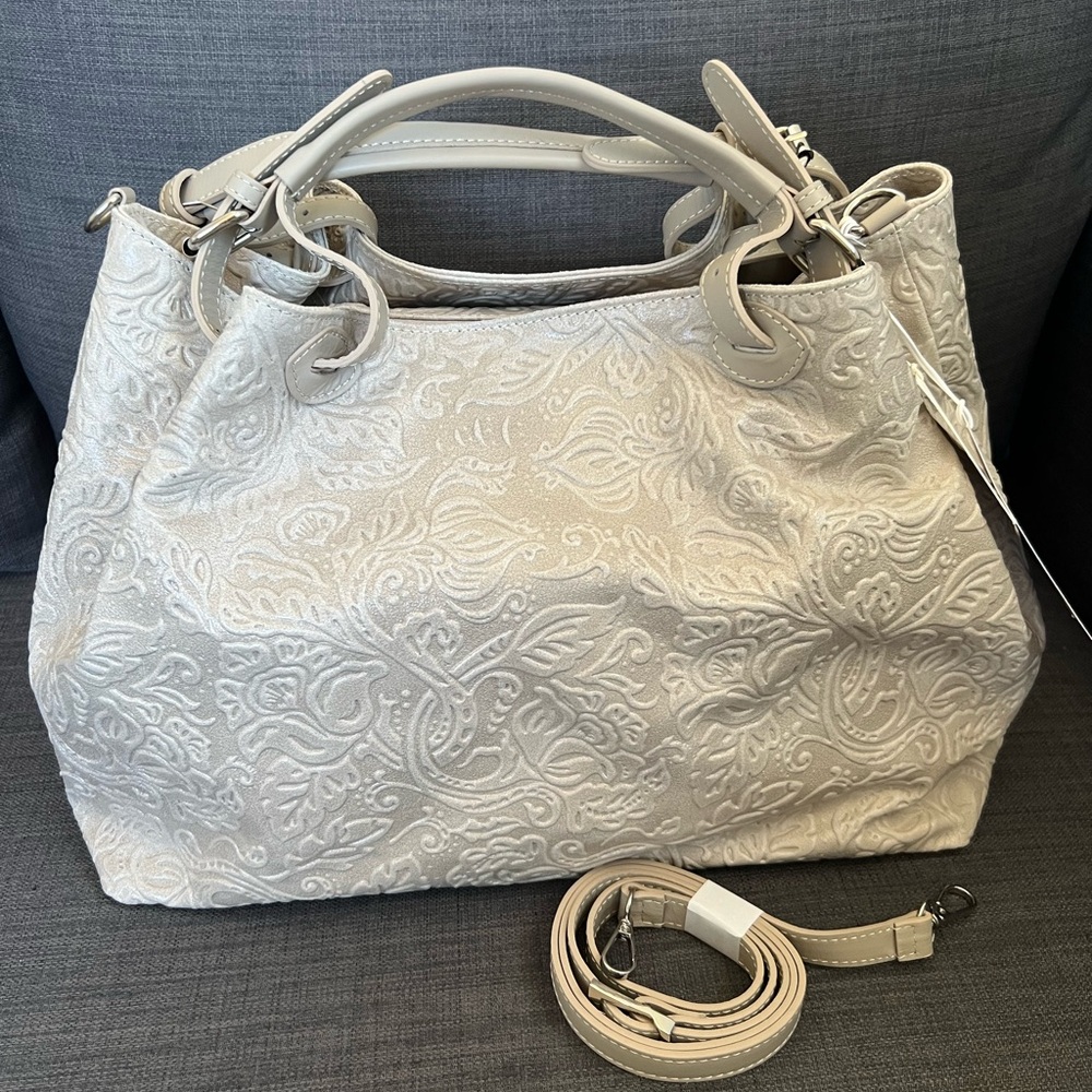 NWT ISADORA TOTE SATCHEL HANDBAG ITALIAN LEATHER